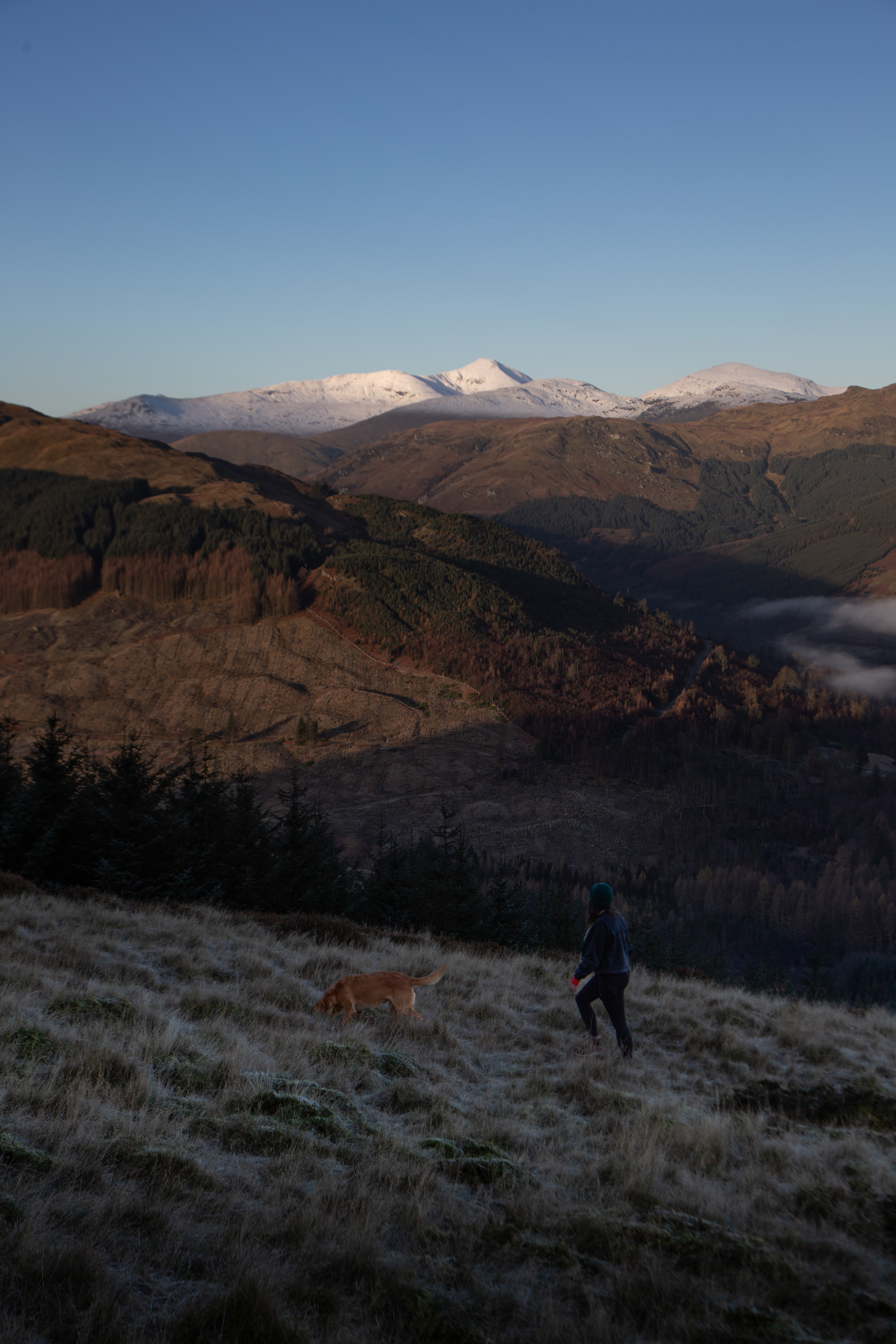 Kerry and Rudi on Beinn an t-Sìdhean