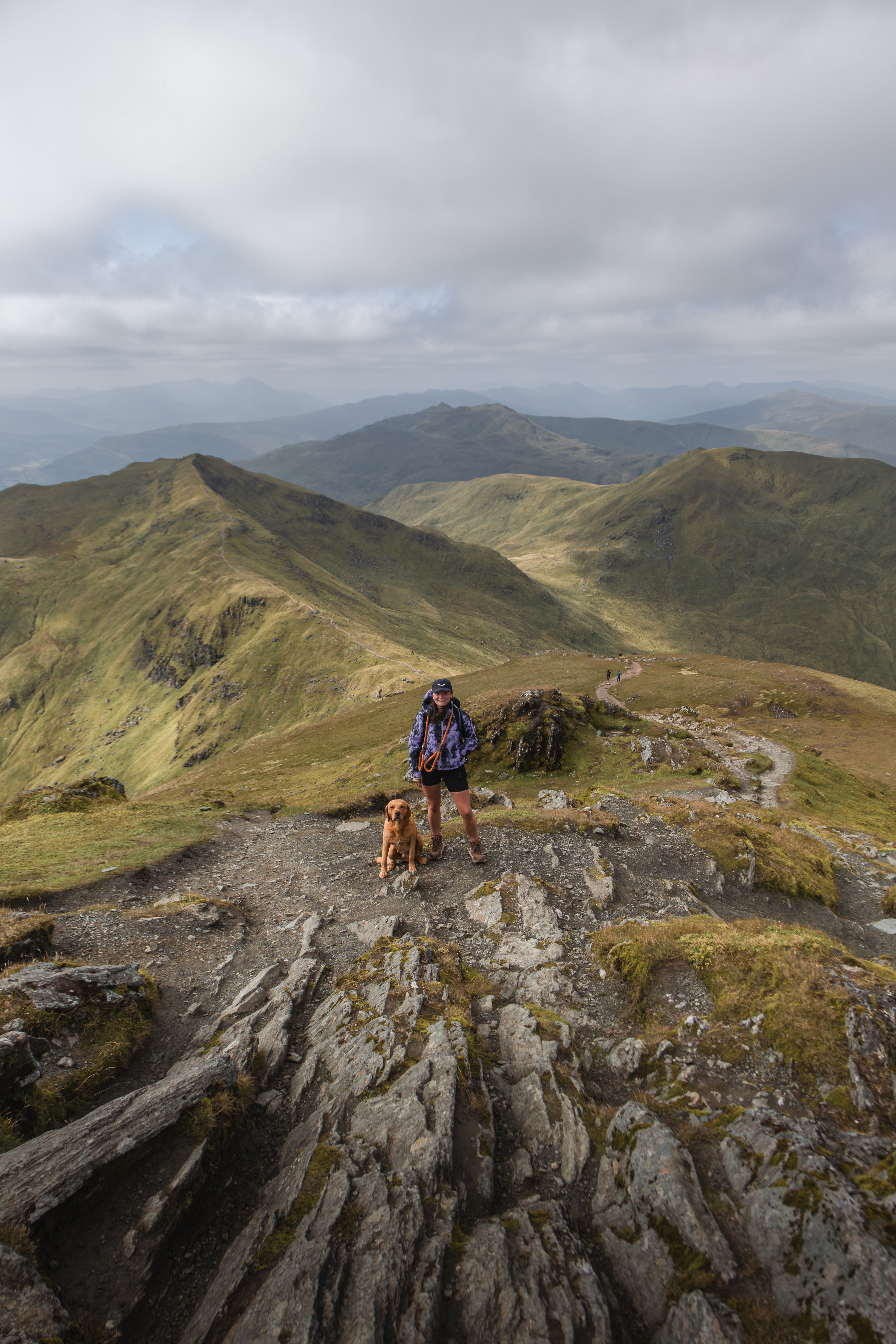 Kerry and Rudi on Ben Lawers