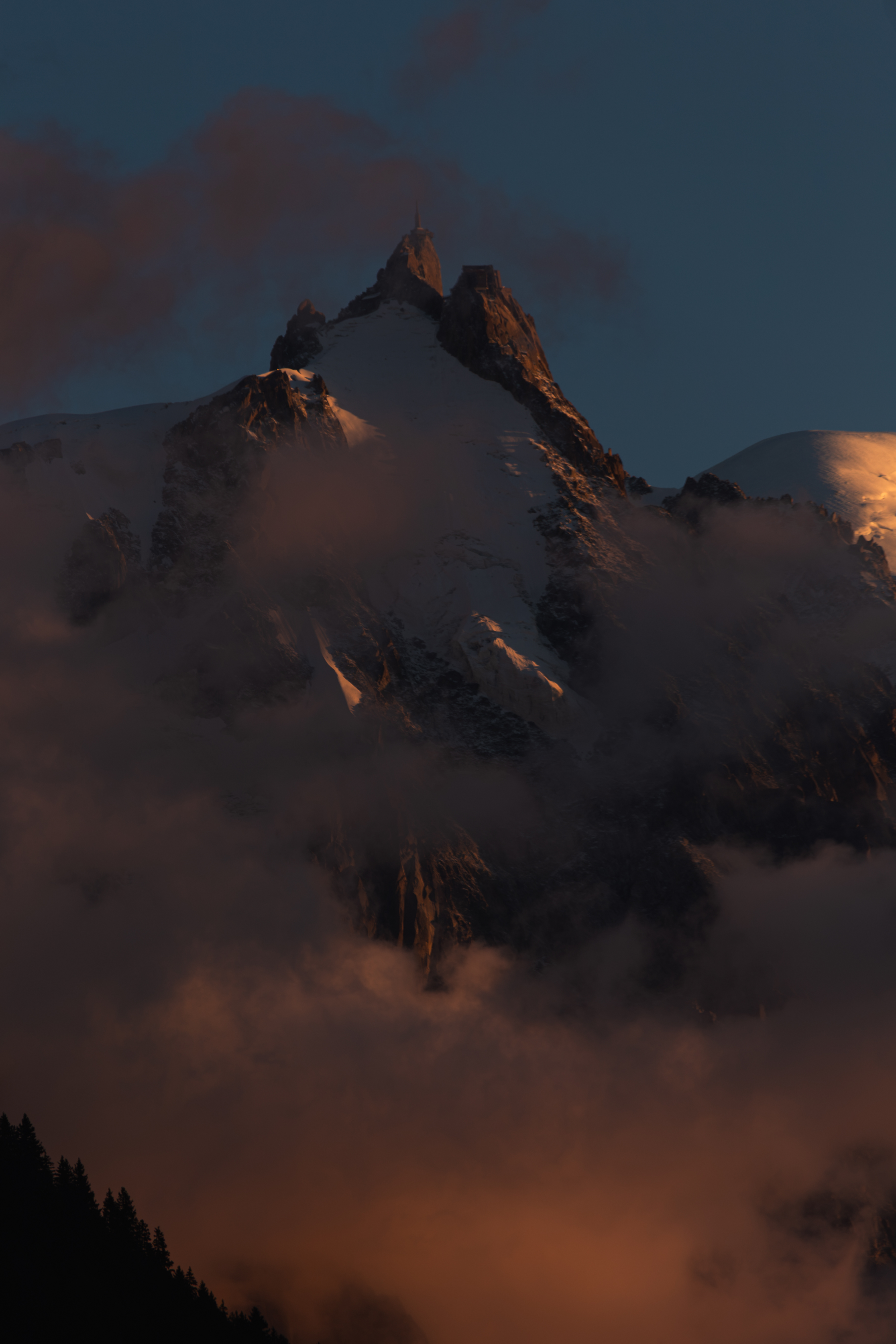 Sunset on Mont Blanc