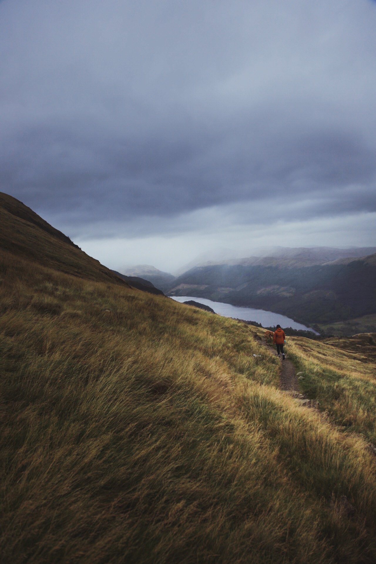 Kerry and Rudi on Ben Ledi