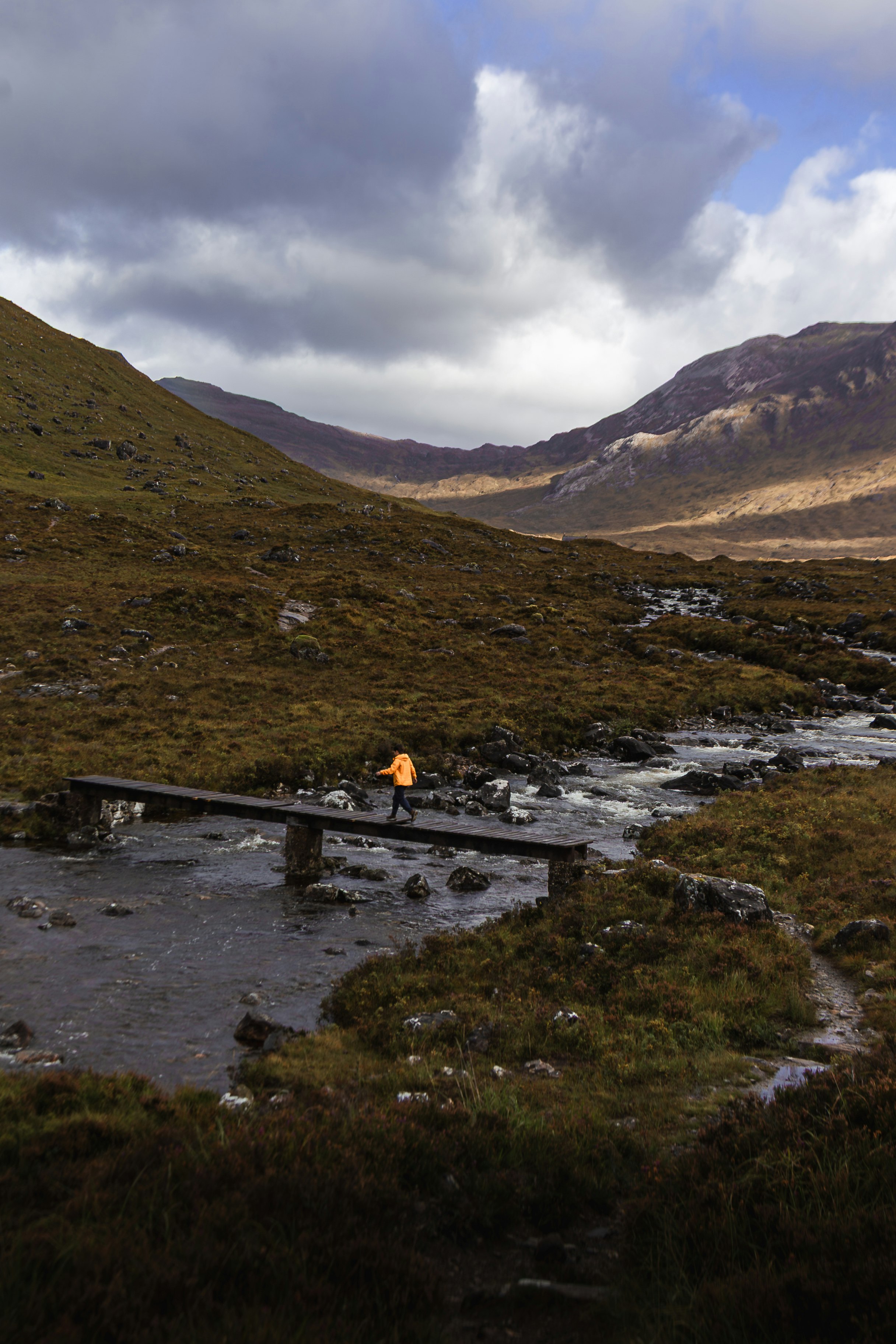 Kerry crossing a dodgy bridge